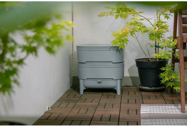 Sivi komposter 30 l Urbalive – Plastia