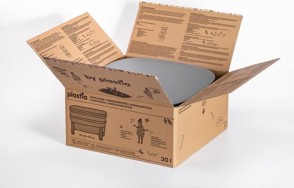 Sivi komposter 30 l Urbalive – Plastia