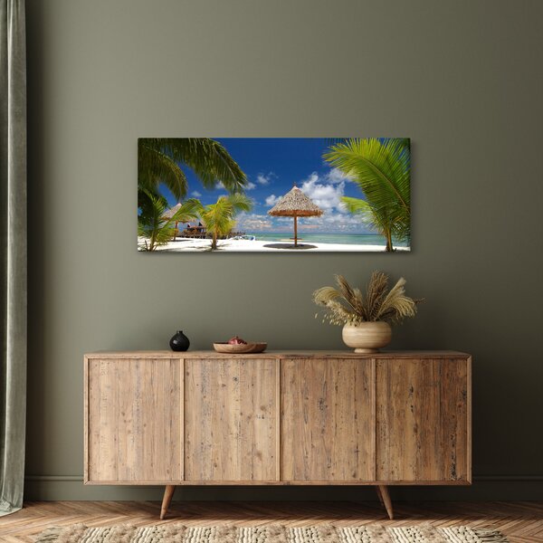 Slika - Plaža s bijelim pijeskom (120x50 cm)