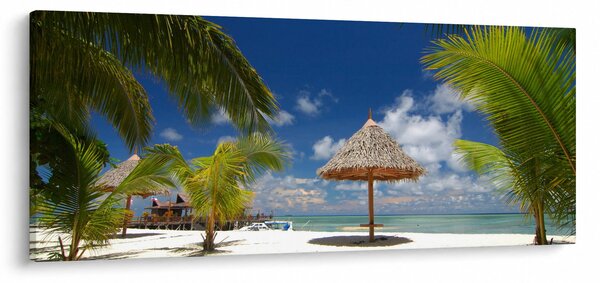 Slika - Plaža s bijelim pijeskom (120x50 cm)