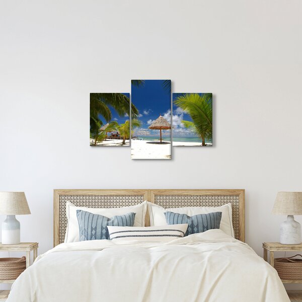 Slika - Plaža s bijelim pijeskom (90x60 cm)