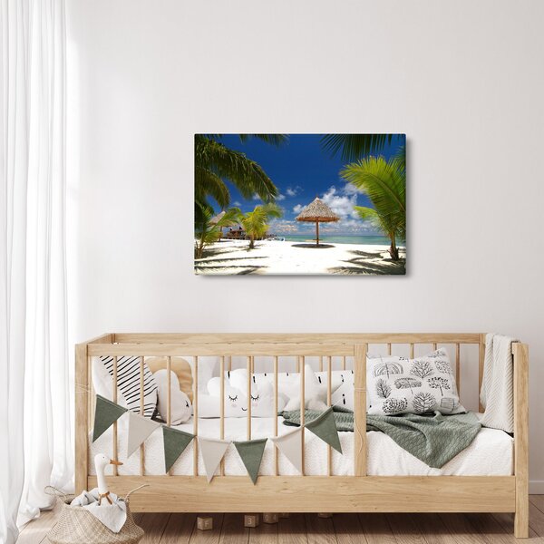 Slika - Plaža s bijelim pijeskom (90x60 cm)