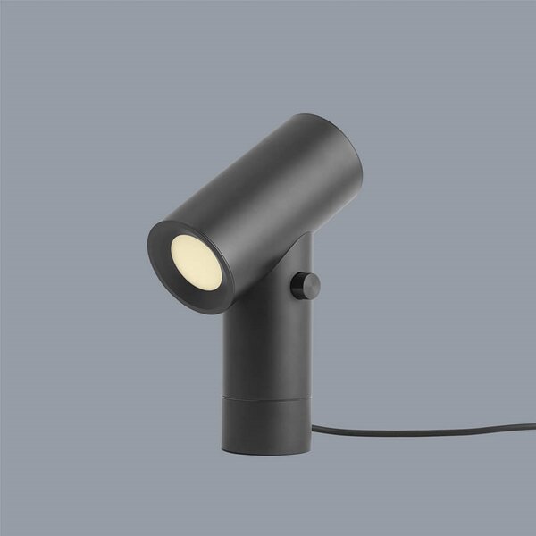 Stolne Lampa Muuto, prigušiv, Crno, Dnevna soba, Aluminij