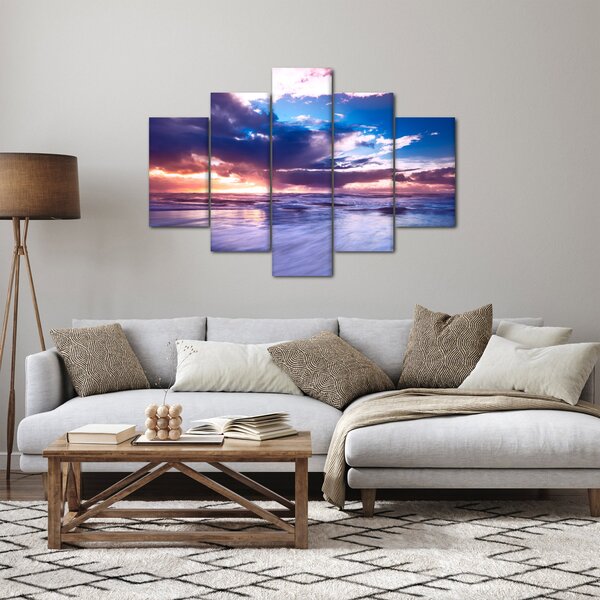 Slika - Zalazak sunca uz more (150x105 cm)