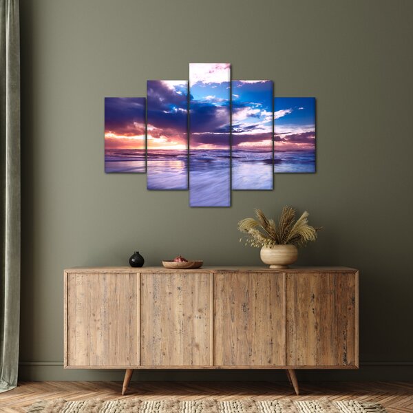 Slika - Zalazak sunca uz more (150x105 cm)