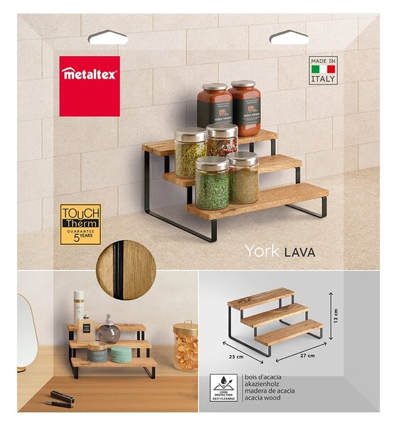 Drveni organizator začina York – Metaltex