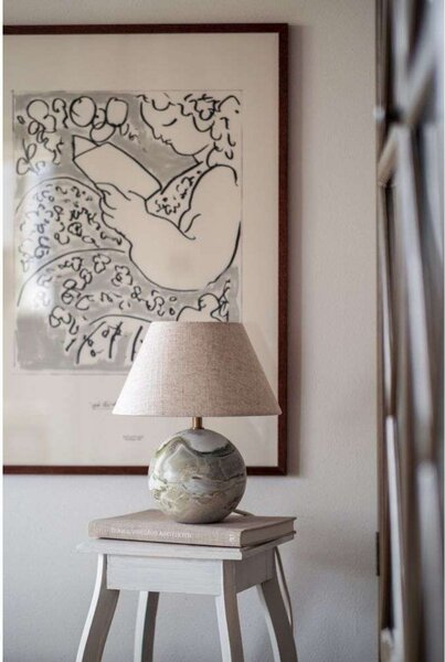 Stolne Lampa Globen Lighting, Zelena, Dnevna soba, Tkanina / tekstil