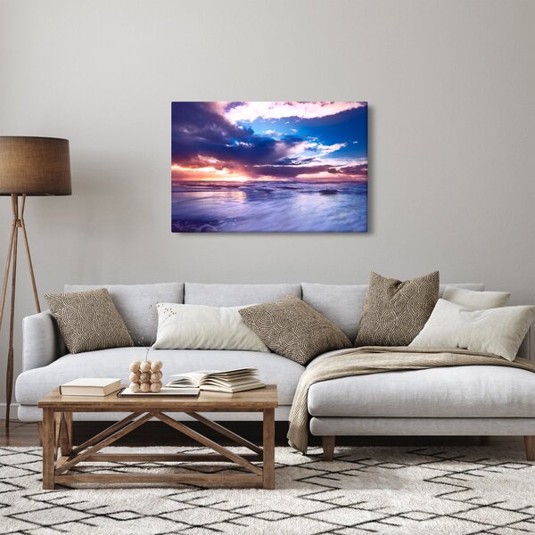 Slika - Zalazak sunca uz more (90x60 cm)