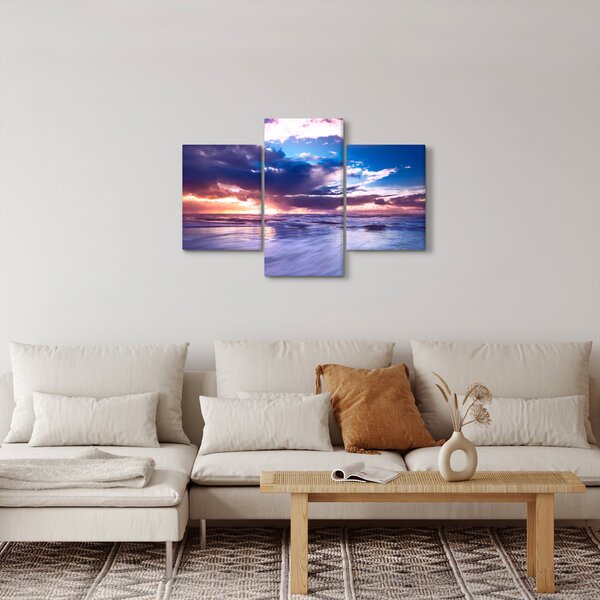 Slika - Zalazak sunca uz more (90x60 cm)