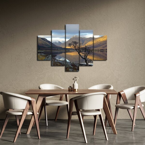 Slika - Planine uz jezero (150x105 cm)