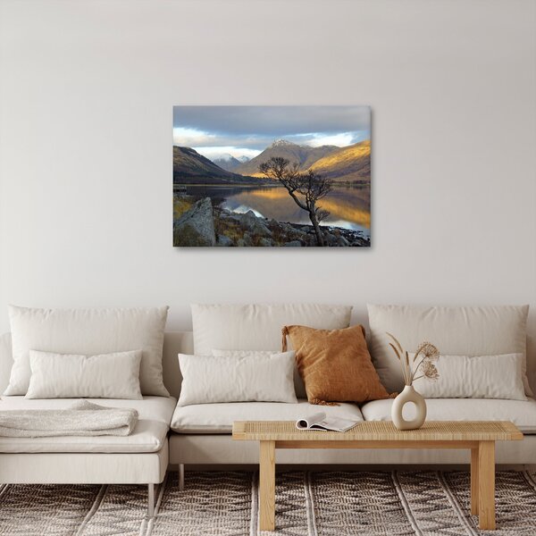 Slika - Planine uz jezero (70x50 cm)