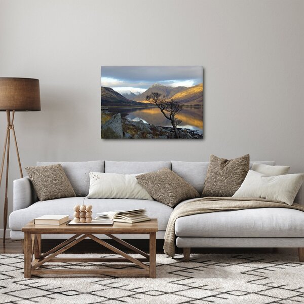 Slika - Planine uz jezero (70x50 cm)
