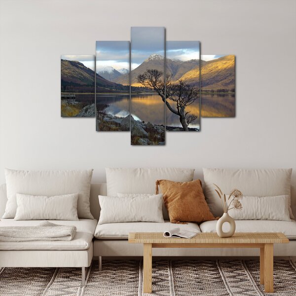 Slika - Planine uz jezero (150x105 cm)