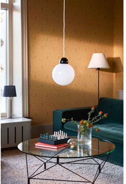 Podne Lampa Globen Lighting, Crno, Dnevna soba, Metal