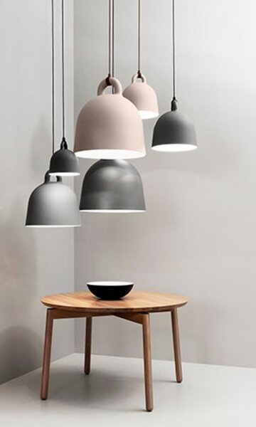 Viseće Svjetiljka Normann Copenhagen, Sivo, Dnevna soba, Aluminij