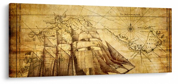 Slika - Stara karta (120x50 cm)