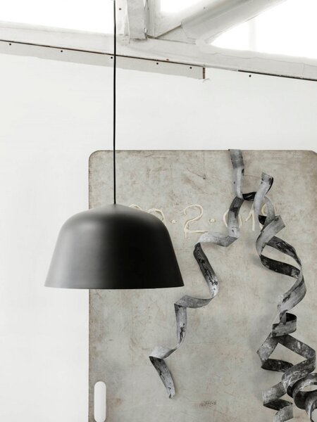 Viseće Svjetiljka Muuto, Crno, Blagovaonica, Aluminij
