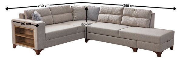 Zondo.hr Kutna garnitura Tlofa (krem) (L). Akcija -31%. 1145351