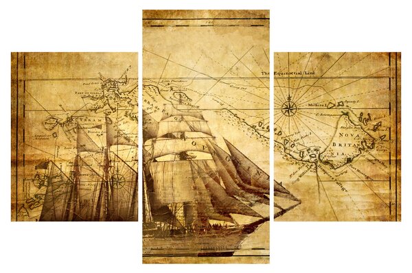 Slika - Stara karta (90x60 cm)