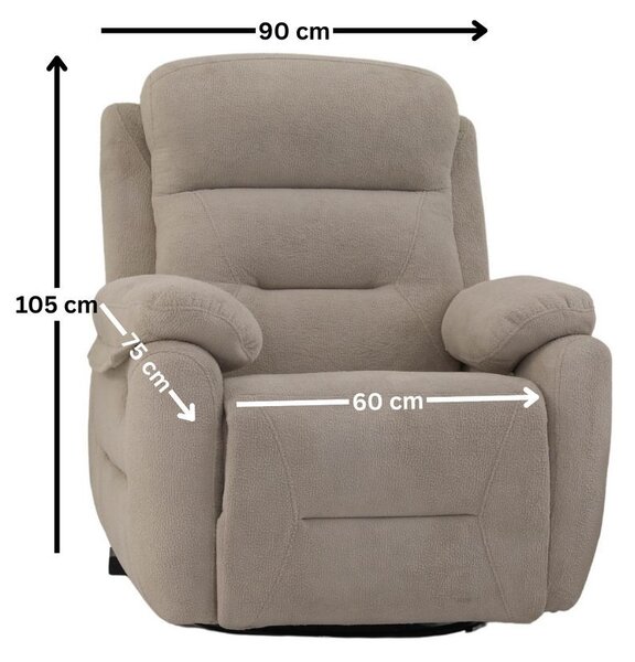 Zondo.hr Podesiva fotelja Comforto E (krem). Akcija -31%. 1145371