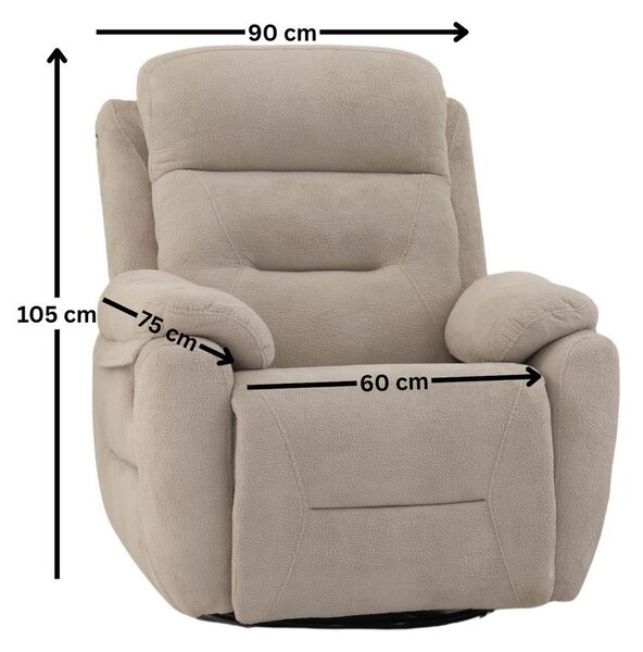 Zondo.hr Podesiva fotelja Comforto M (krem). Akcija -31%. 1145374