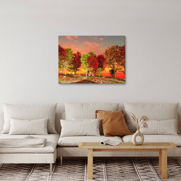 Slika - Obojeno drveće (70x50 cm)