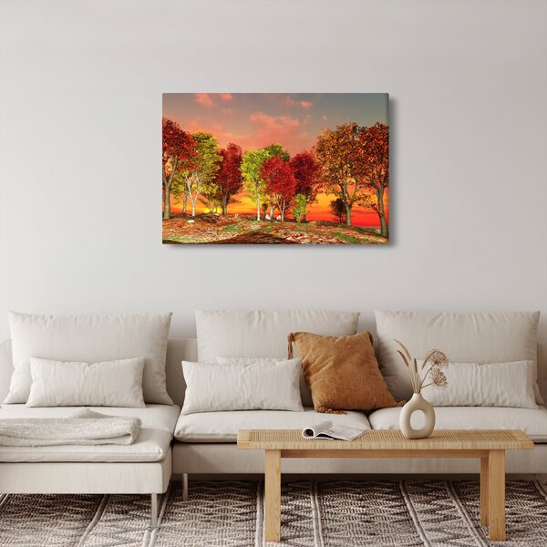 Slika - Obojeno drveće (90x60 cm)