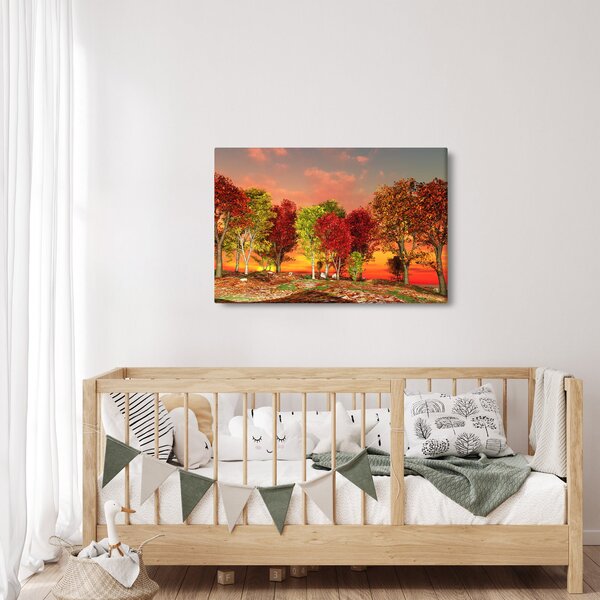 Slika - Obojeno drveće (90x60 cm)