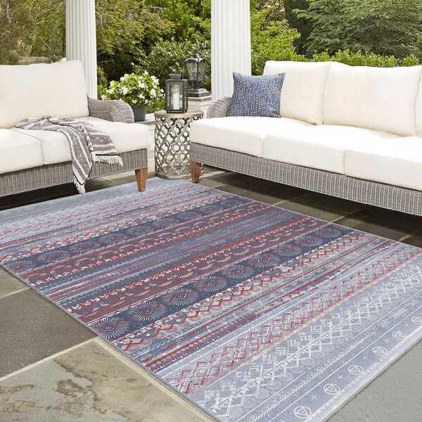 Ljubičasti/sivi perivi tepih 80x150 cm Vintage Stripe – Mila Home