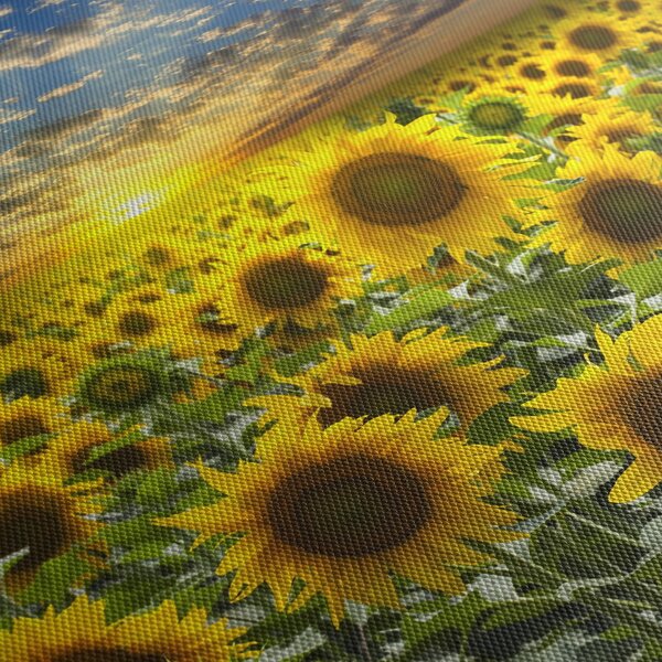 Slika - Suncokreti na zalasku sunca (90x60 cm)