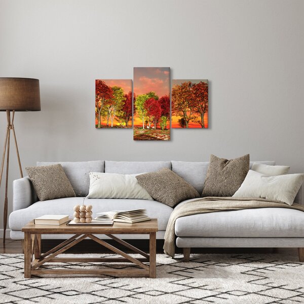 Slika - Obojeno drveće (90x60 cm)