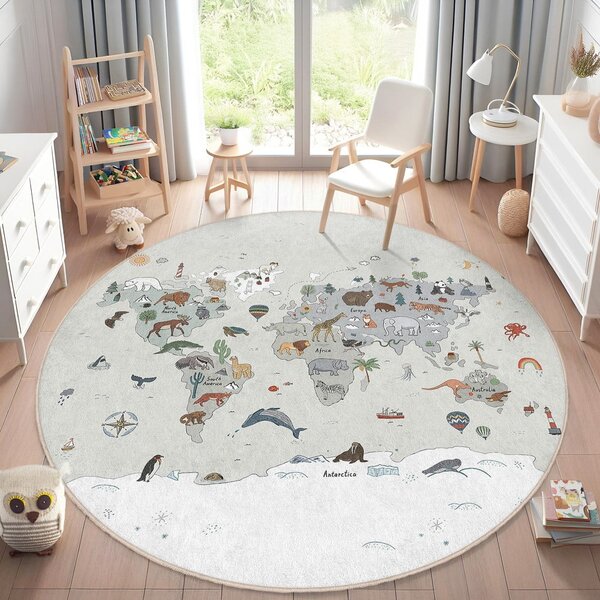 Periv dječji tepih za igru ø100 cm Big World – Mila Home