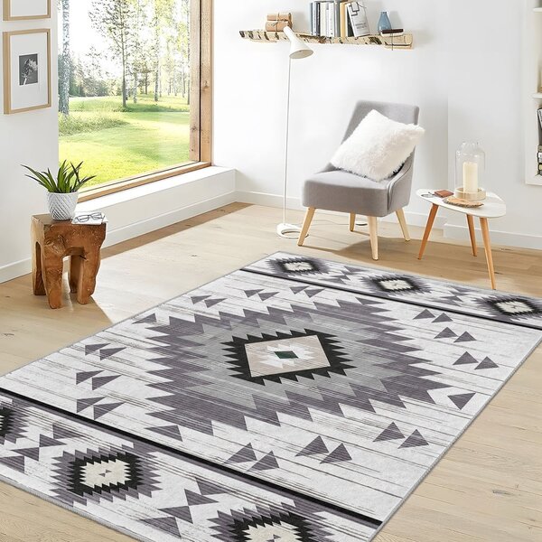 Svijetlo siva perivia staza 80x200 cm Ethnic Geo – Mila Home