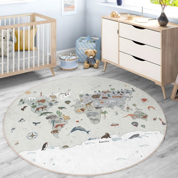 Periv dječji tepih za igru ø100 cm Big World – Mila Home