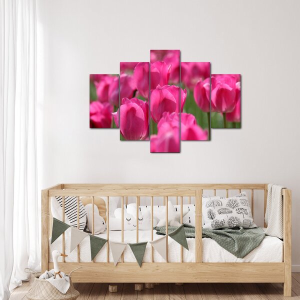 Slika - Ružičasti tulipani (150x105 cm)