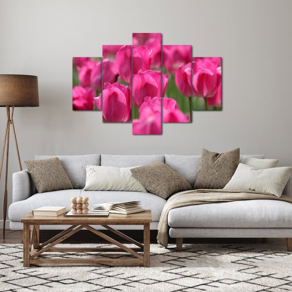 Slika - Ružičasti tulipani (150x105 cm)