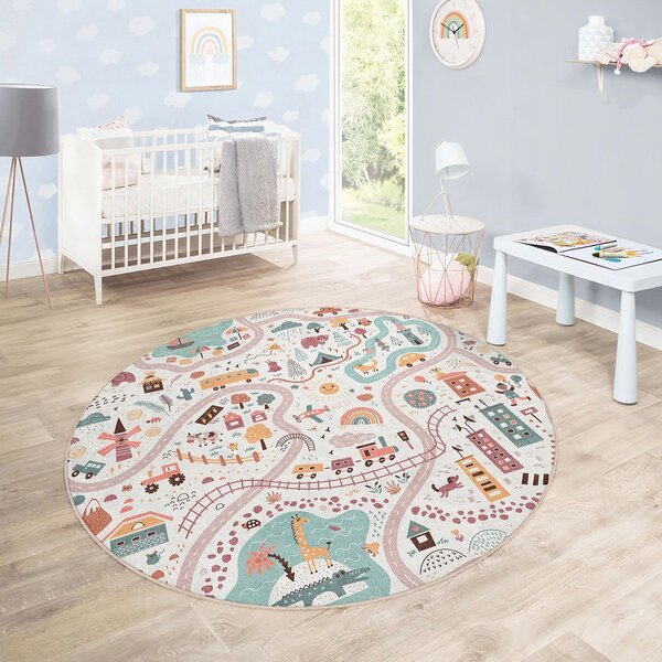 Periv dječji tepih za igru ø100 cm Furry World – Mila Home