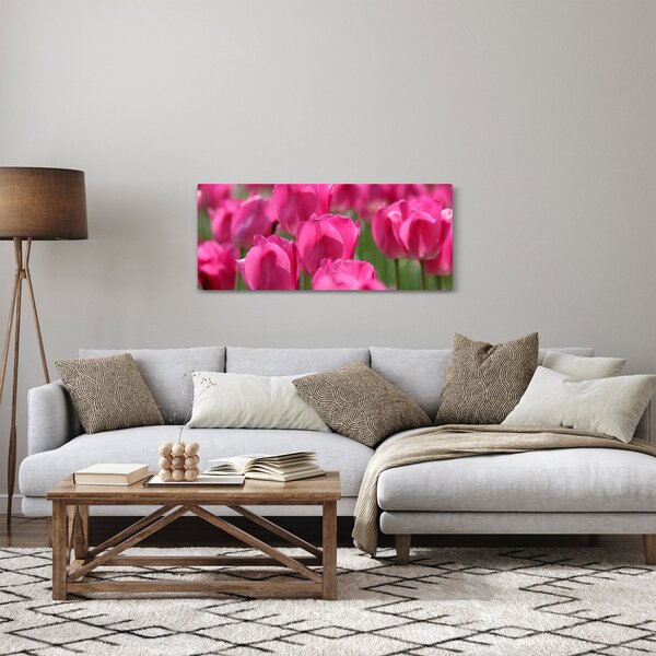 Slika - Ružičasti tulipani (120x50 cm)