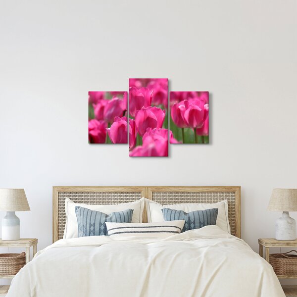 Slika - Ružičasti tulipani (90x60 cm)