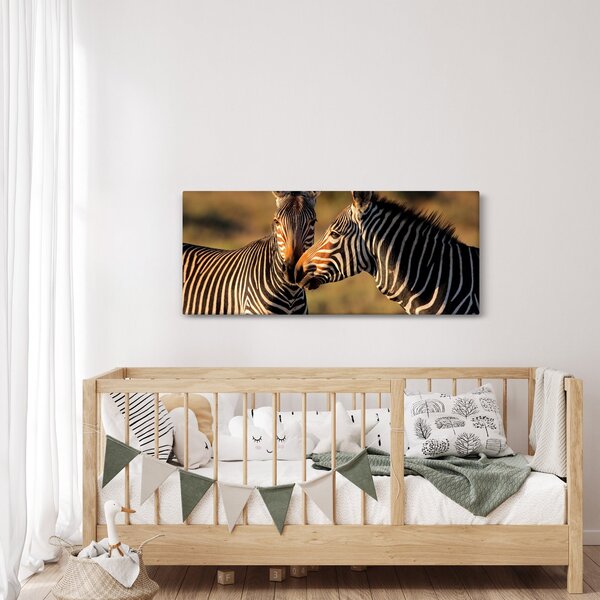 Slika - Dvije zebre (120x50 cm)