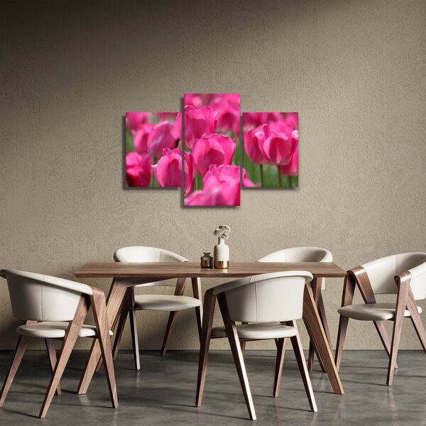 Slika - Ružičasti tulipani (90x60 cm)