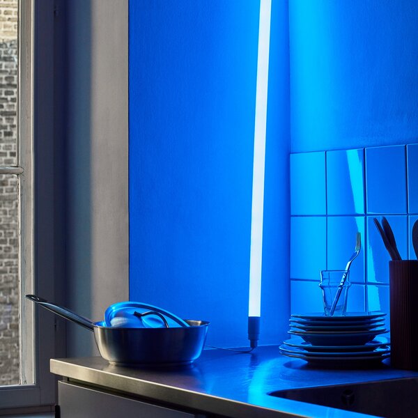 Stolne Lampa HAY, Neon Tube, Plava, Dnevna soba, Plastika, Moderan