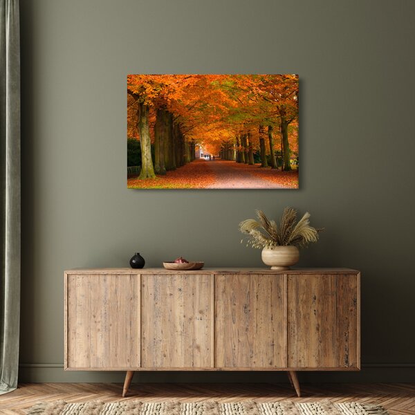 Slika - Avenija drveća u jesen (90x60 cm)