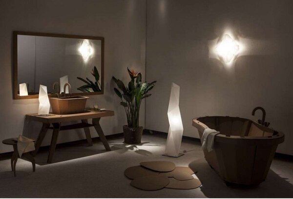 Podne Lampa Slamp, Bijela, Dnevna soba, Plastika