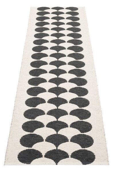 Crna/krem unutarnja i vanjska staza 70x250 cm Poppy Black Vanilla – Pappelina