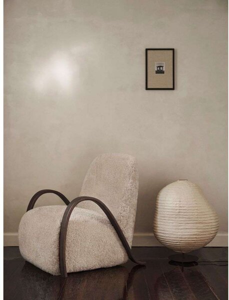 Podne Lampa ferm LIVING, Bež, Dnevna soba, Papirnati karton