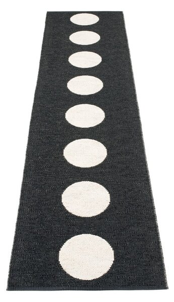 Crno-bijela unutarnja i vanjska staza 70x300 cm Vera Black – Pappelina