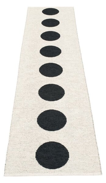 Crno-bijela unutarnja i vanjska staza 70x300 cm Vera Black – Pappelina