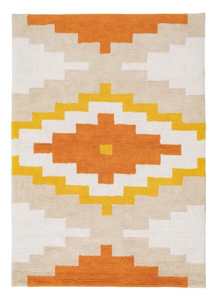 Narančasti periv pamučan tepih 120x160 cm Azteca – Ixia