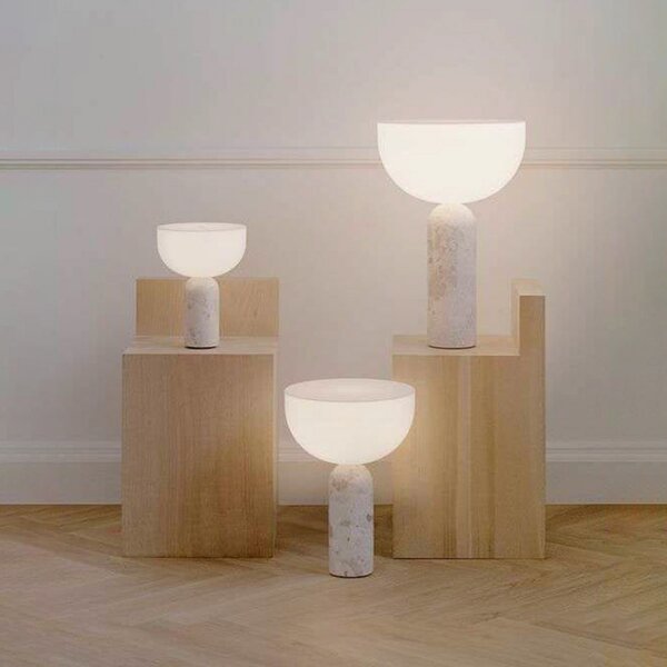 Stolne Lampa New Works, Kizu, Bež, Blagovaonica, Mramor, Dizajn